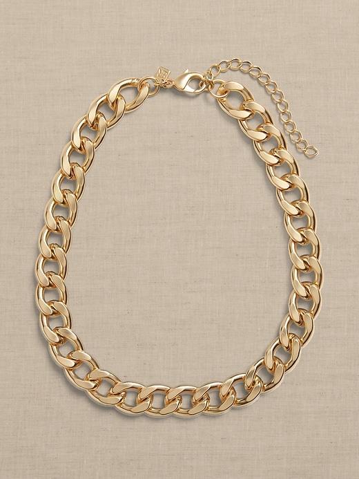 Thick Curb Chain Necklace Product Image