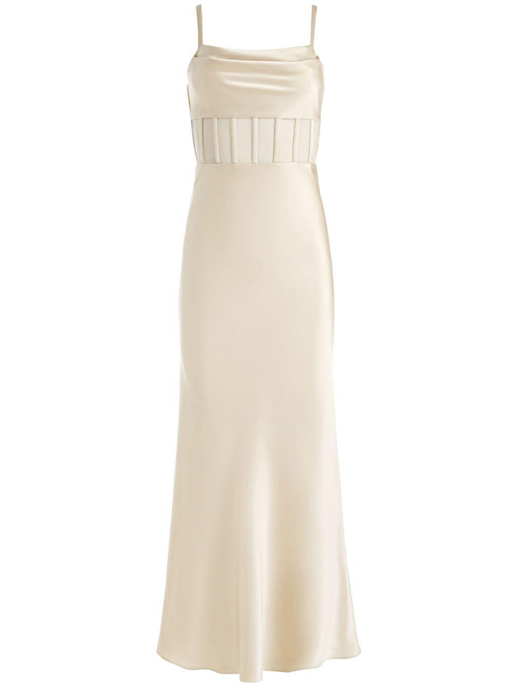 Valentina satin maxi dress Product Image