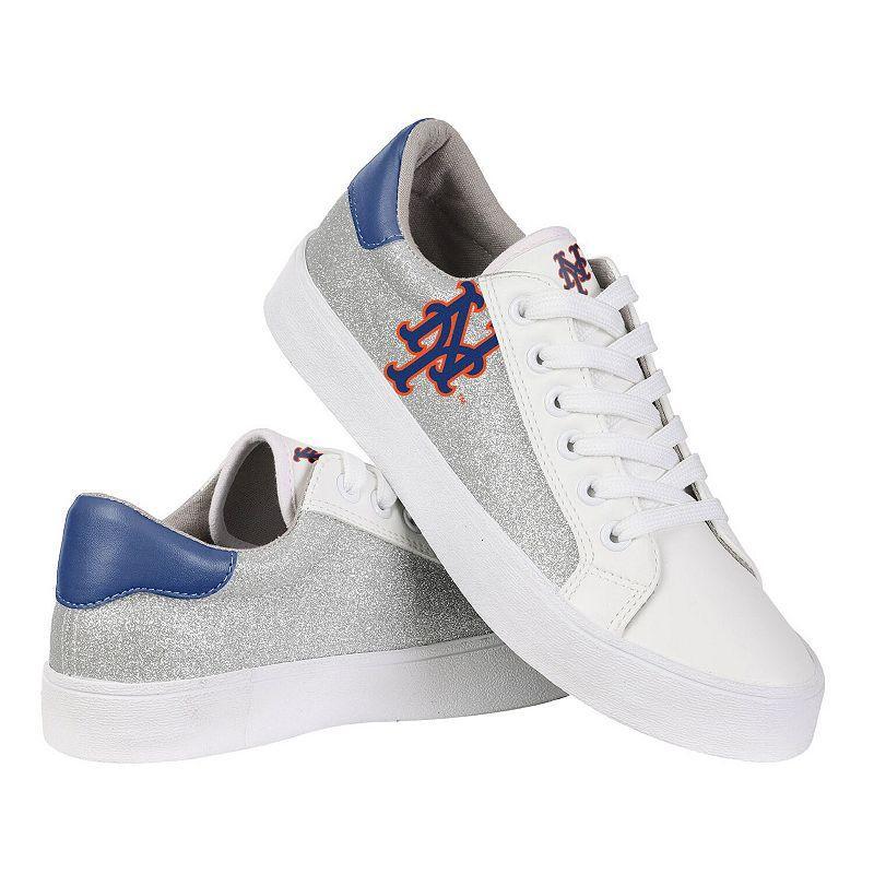 Womens FOCO New York Mets Glitter Sneakers Product Image