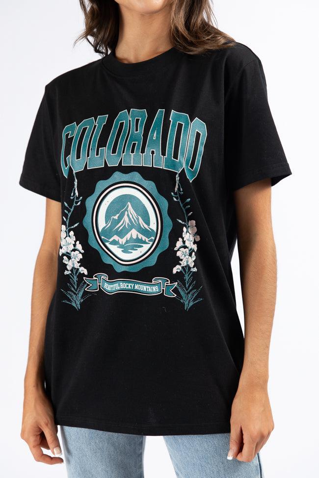 Colorado Black Oversized Graphic Tee Product Image