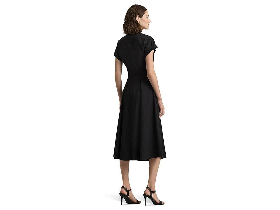 Lauren Ralph Lauren Stretch-Cotton Blend Surplice Dress Women's Dress Product Image