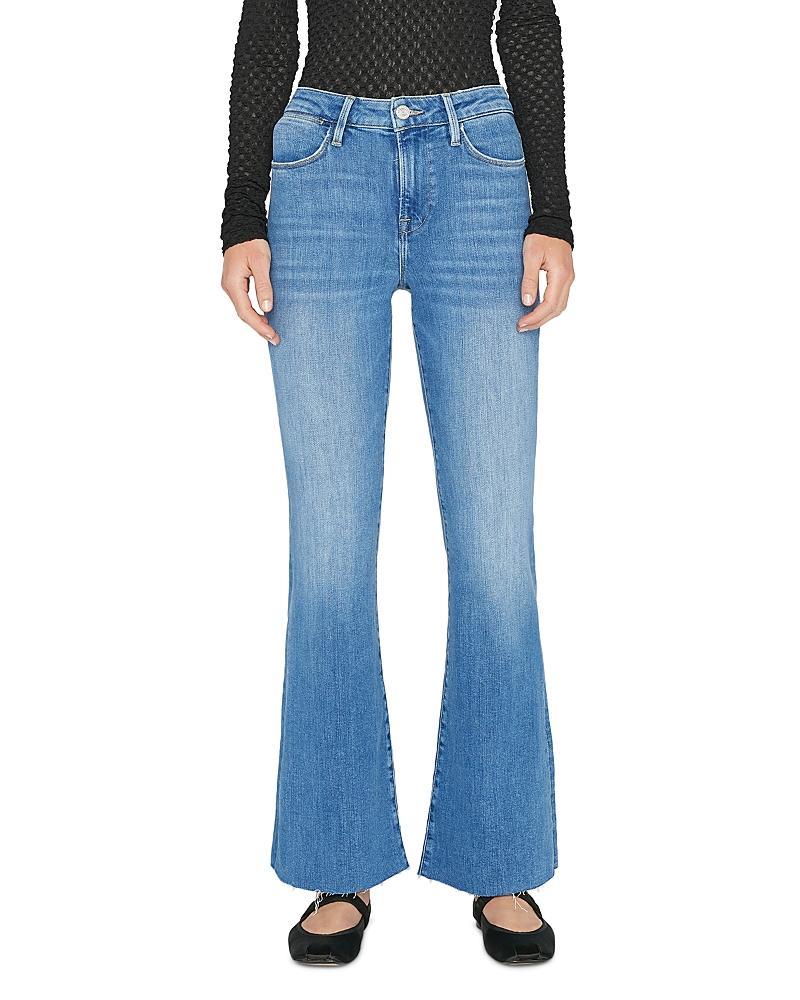 FRAME Le Easy Flare Raw Hem Jeans Product Image