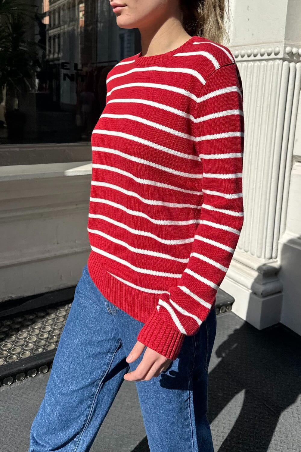 Martha Cotton Thin Stripe Sweater Product Image