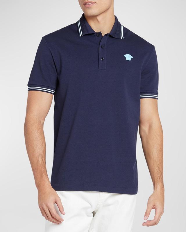 Mens Pop Medusa Tipped Polo Shirt Product Image