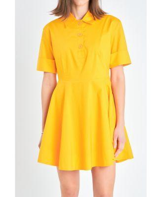 English Factory Womens Cotton Shirt Mini Dress product image