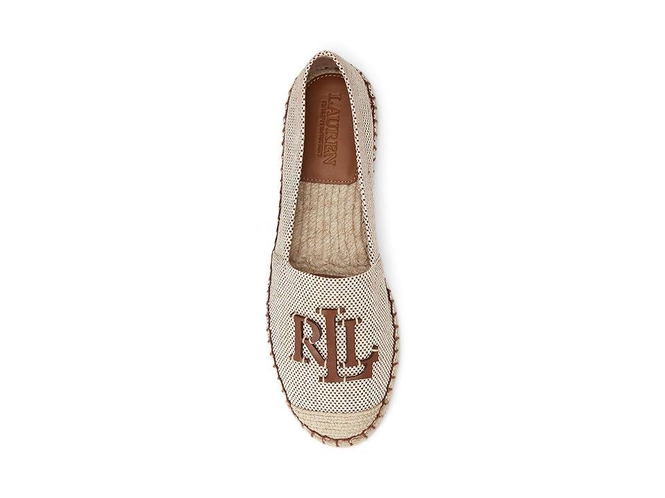 Lauren Ralph Lauren Womens Cameron Iii Logo Slip-On Espadrille Flats - Natural Product Image