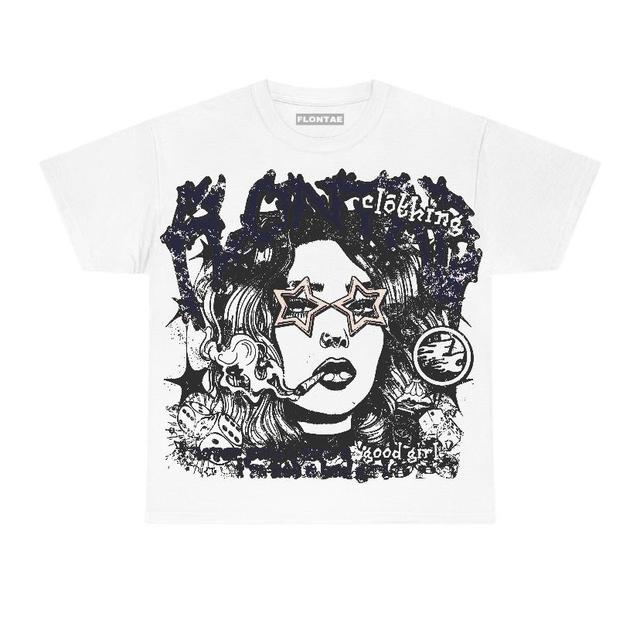 Midnight Navy 1s Flontae T-Shirt Keep Quiet Graphic Product Image