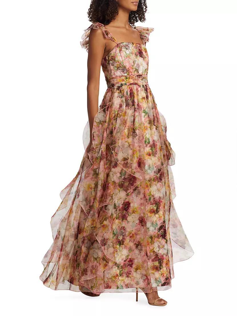 Jasmina Floral Ruffle Gown Product Image