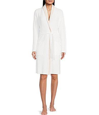 Barefoot Dreams CozyChic Ultra Lite Tipped Ribbed Short Robe Product Image