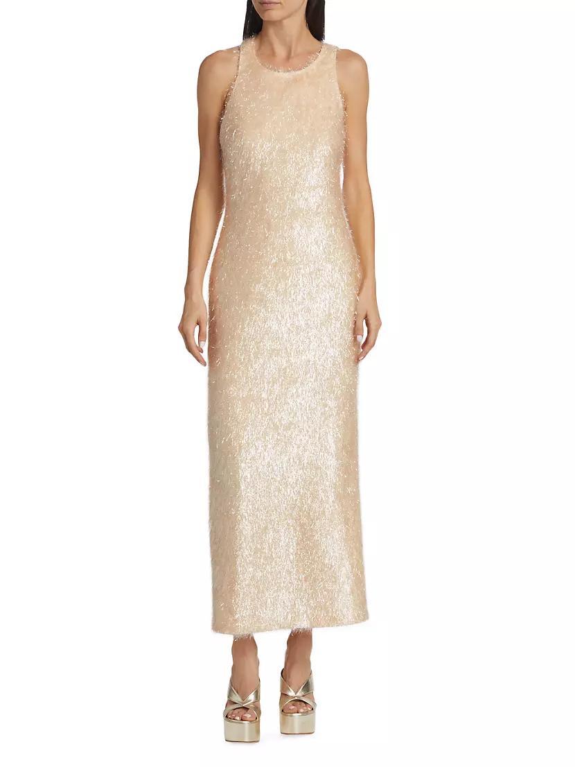 Lou Textured-Knit Sleeveless Maxi Dress Product Image