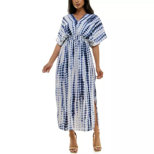 Womens Nina Leonard Goddesss Drape Maxi Dress Product Image