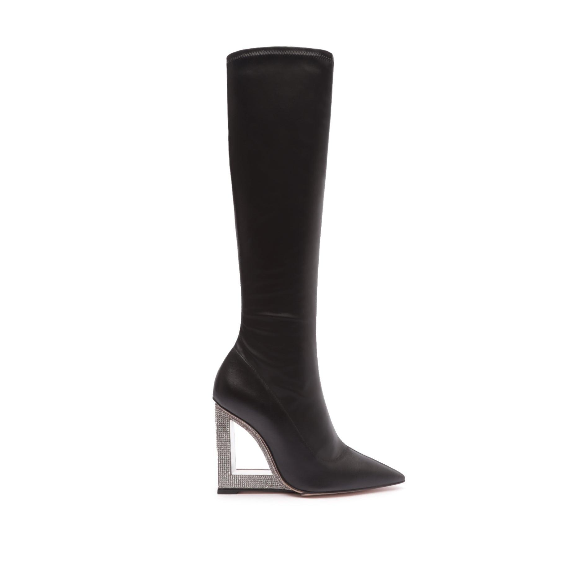 Filipa Glam Boot - 7.5 Black Leather Product Image