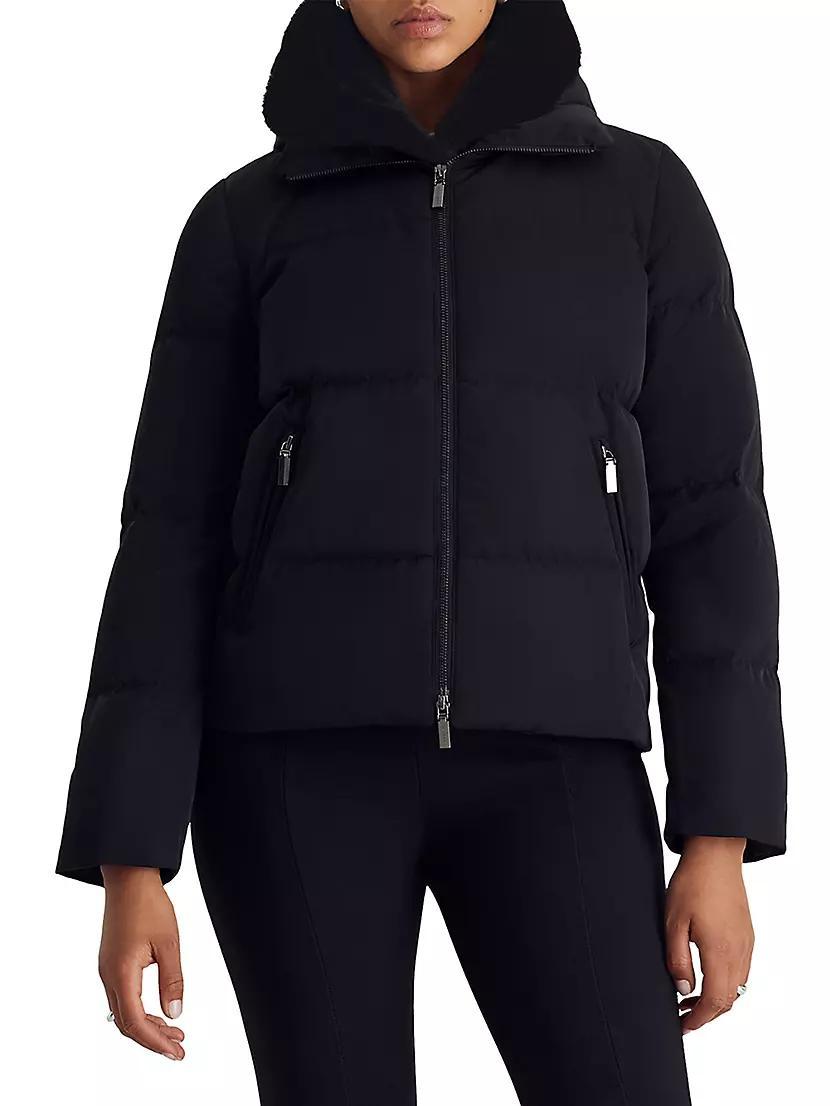 Womens Nicola Faux-Fur-Lined Puffer Jacket product image