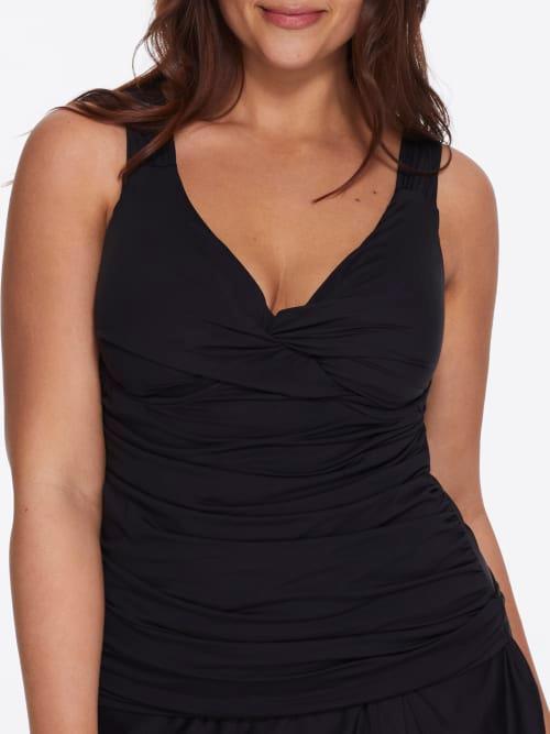 Plus Size Live In Color Twist Underwire Tankini Top Product Image