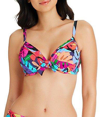 Bleu Rod Beattie Bold Rush Floral Underwire D-Cup Bra Sized Bikini Swim Top Product Image