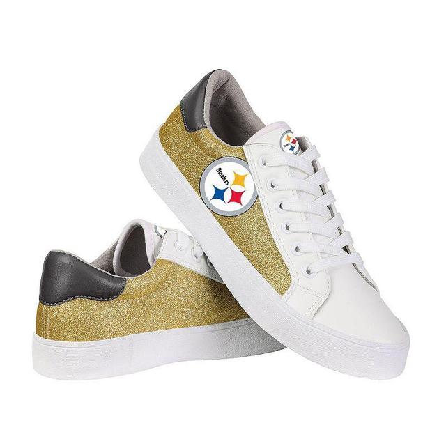 Womens FOCO Pittsburgh Steelers Glitter Sneakers Product Image