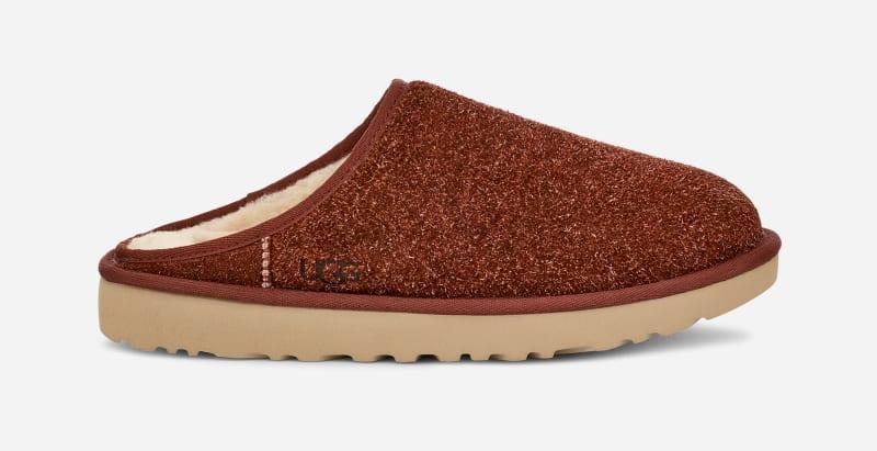 UGG Mens Classic Slip-On Shaggy Suede Sheepskin Slippers Product Image