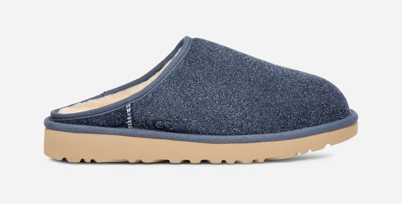 UGG Mens Classic Slip-On Shaggy Suede Sheepskin Slippers Product Image