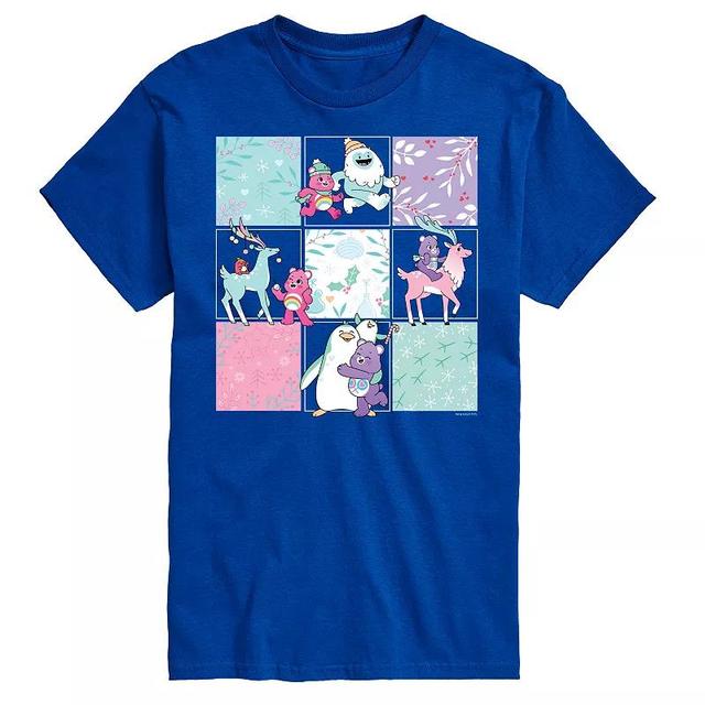 Big & Tall Care Bears Unlock The Magic Winter Grid Graphic Tee, Mens Product Image