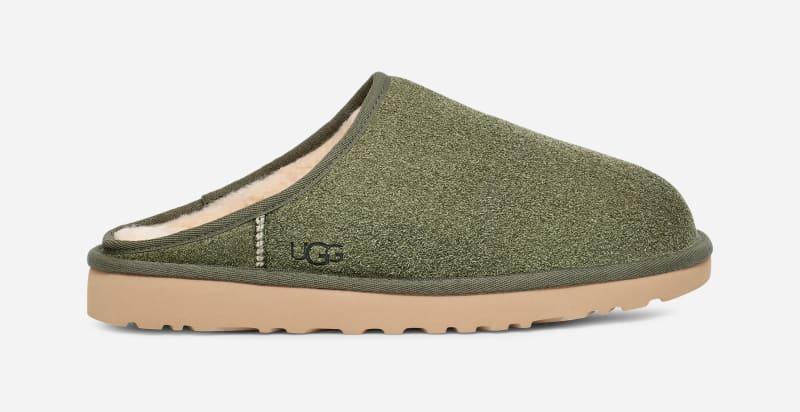 UGG Mens Classic Slip-On Shaggy Suede Sheepskin Slippers Product Image