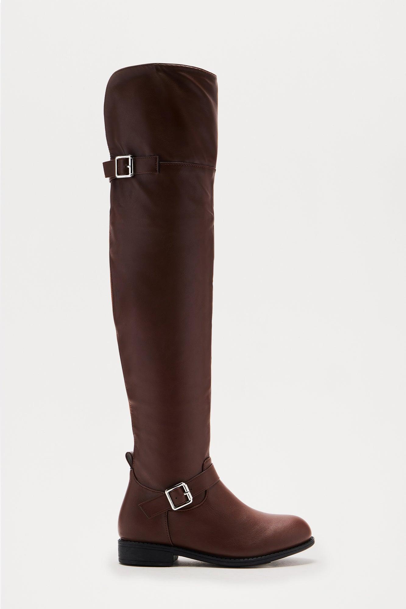 Sable Buckle Boots - Brown product image