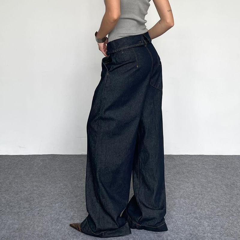 High Waist Wide Leg Jeans Product Image