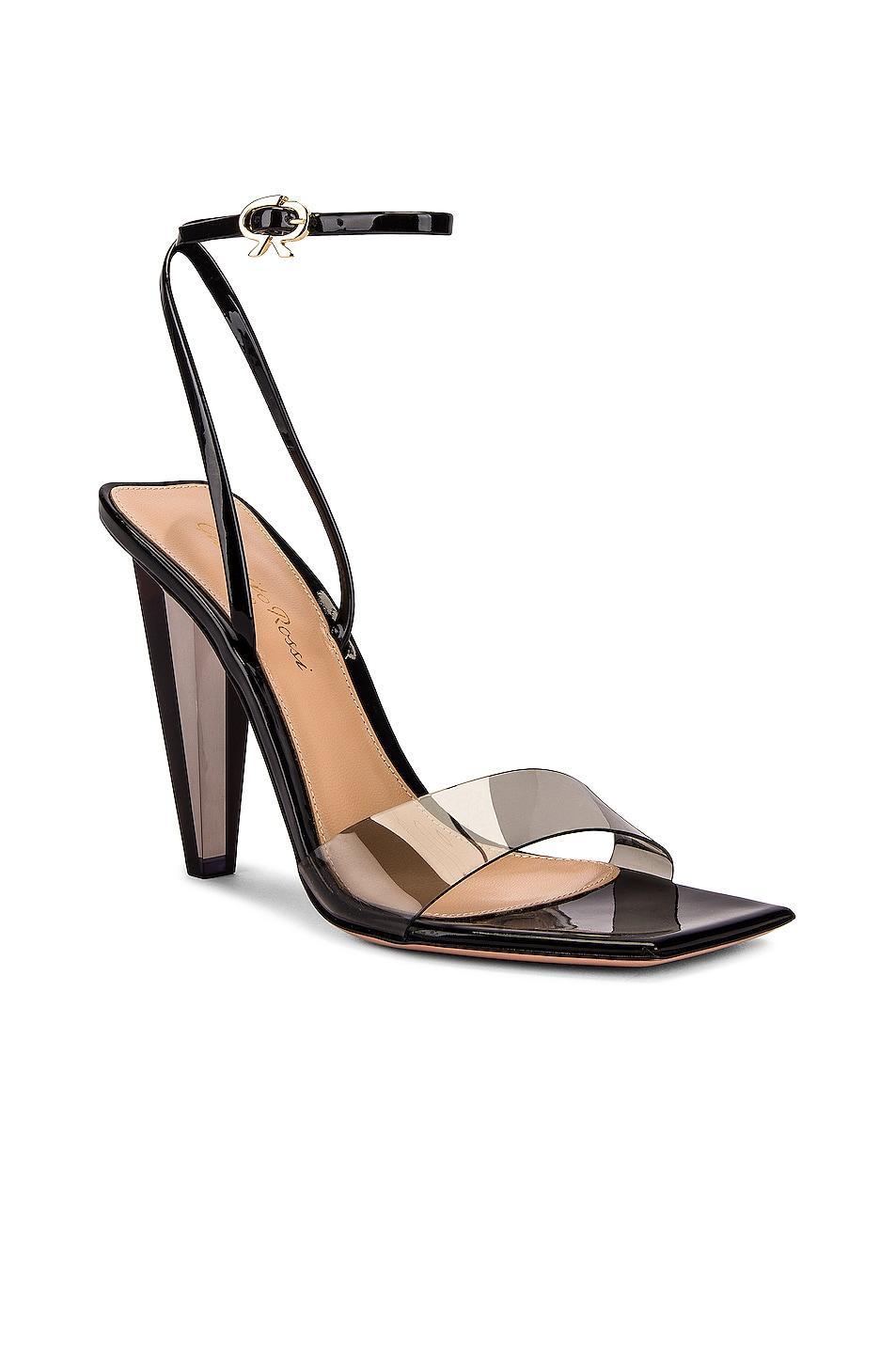 Gianvito Rossi Odyssey Heels in Fume & Black - Black. Size 35.5 (also in 37.5). Product Image