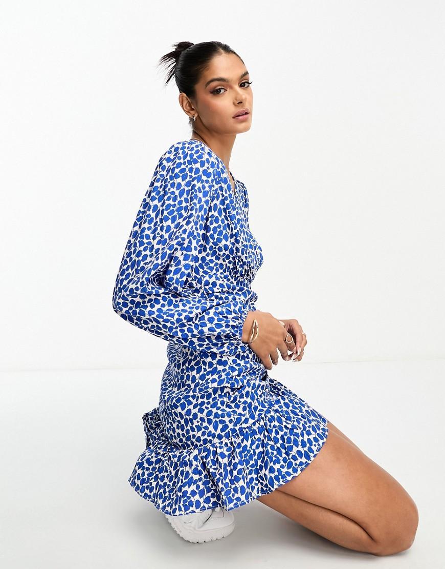 Mango floral print mini dress Product Image