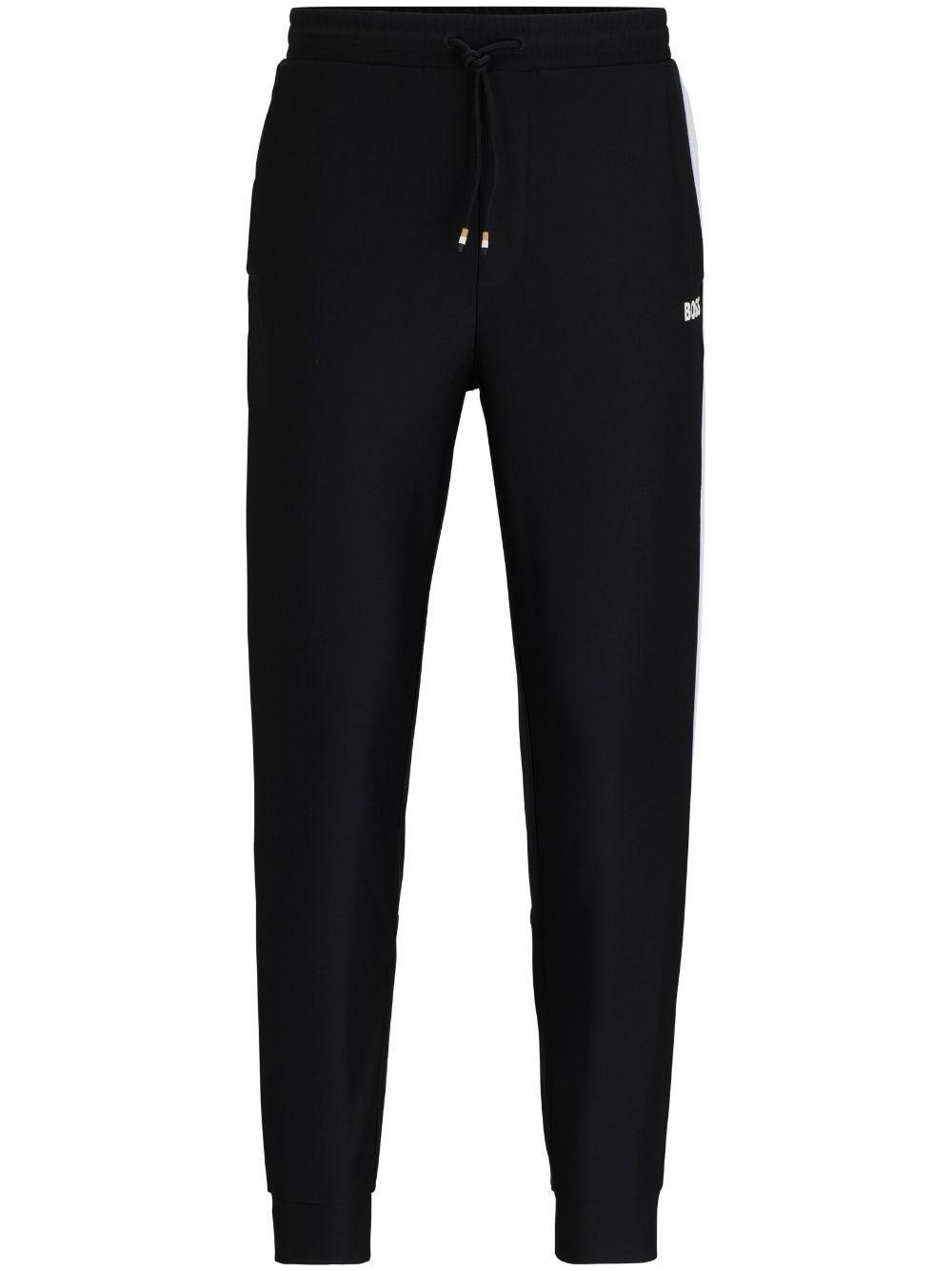 X Matteo Berrettini Stripe-detail Joggers In Black Product Image