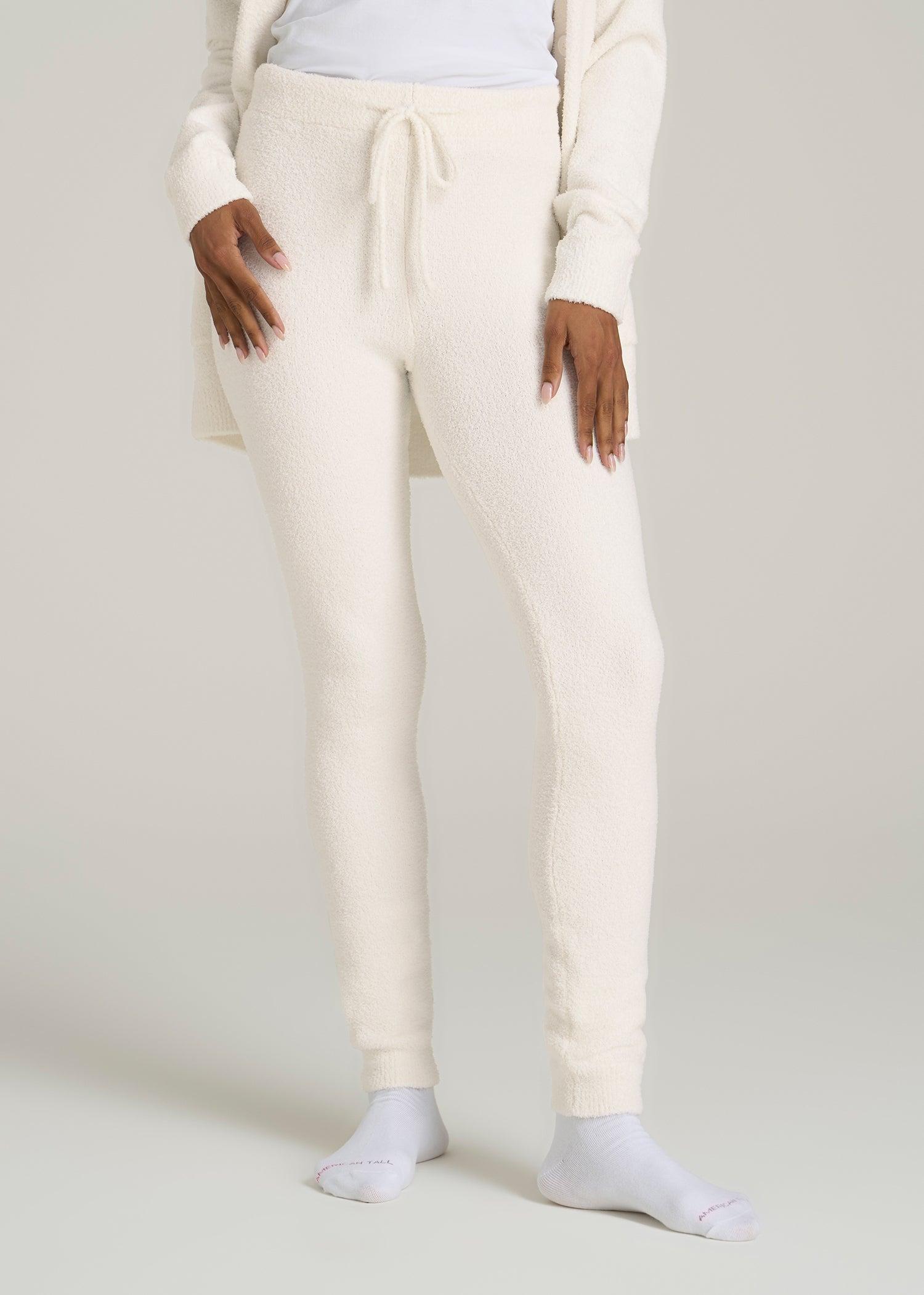 Chenille Leggings for Tall Women in White Alyssum product image