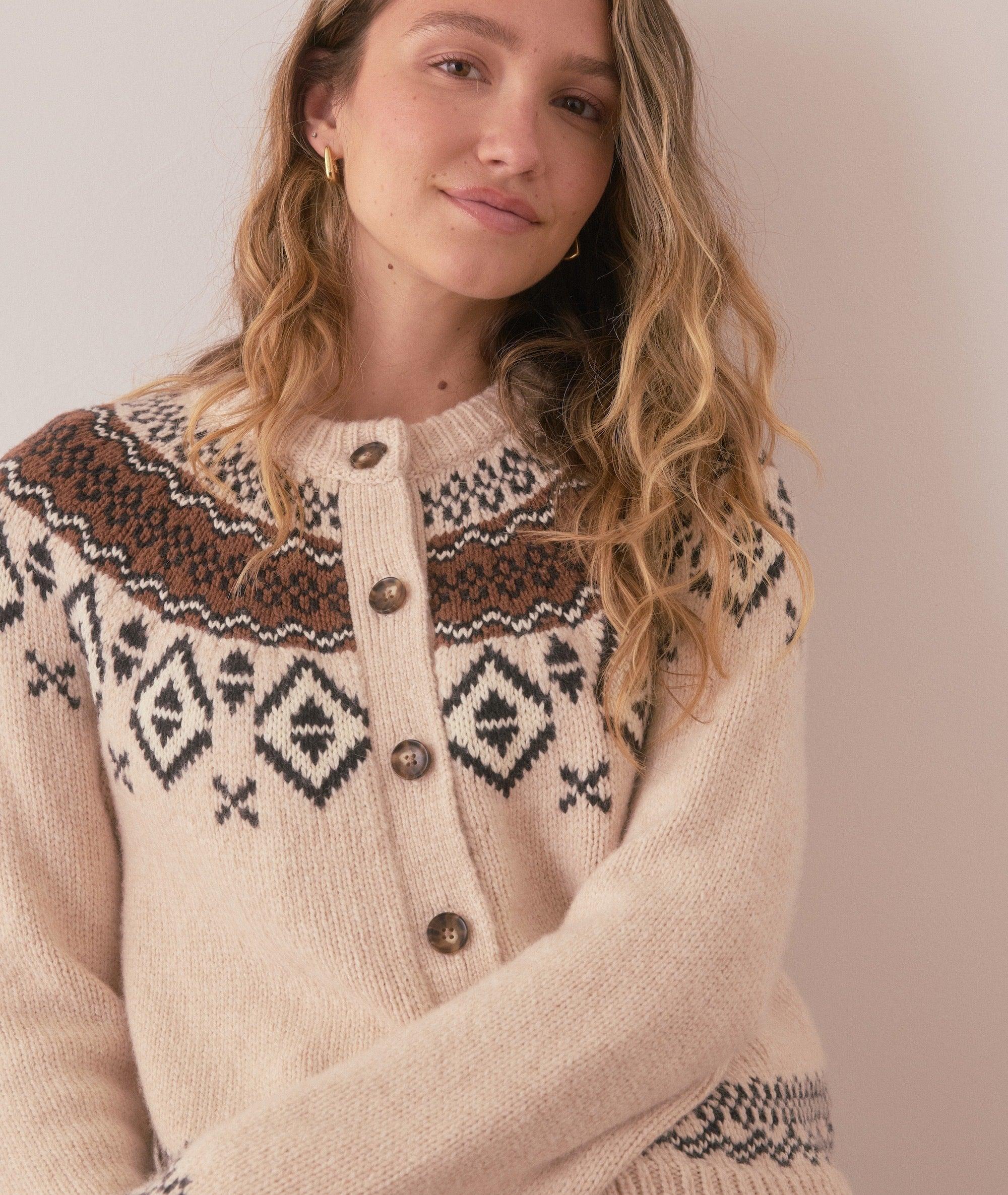 Ava Fair Isle Cardigan Product Image