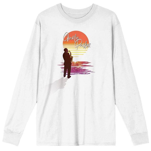 Mens Charlie Parker Saxophone Sunset Long Sleeve Graphic Tee Product Image