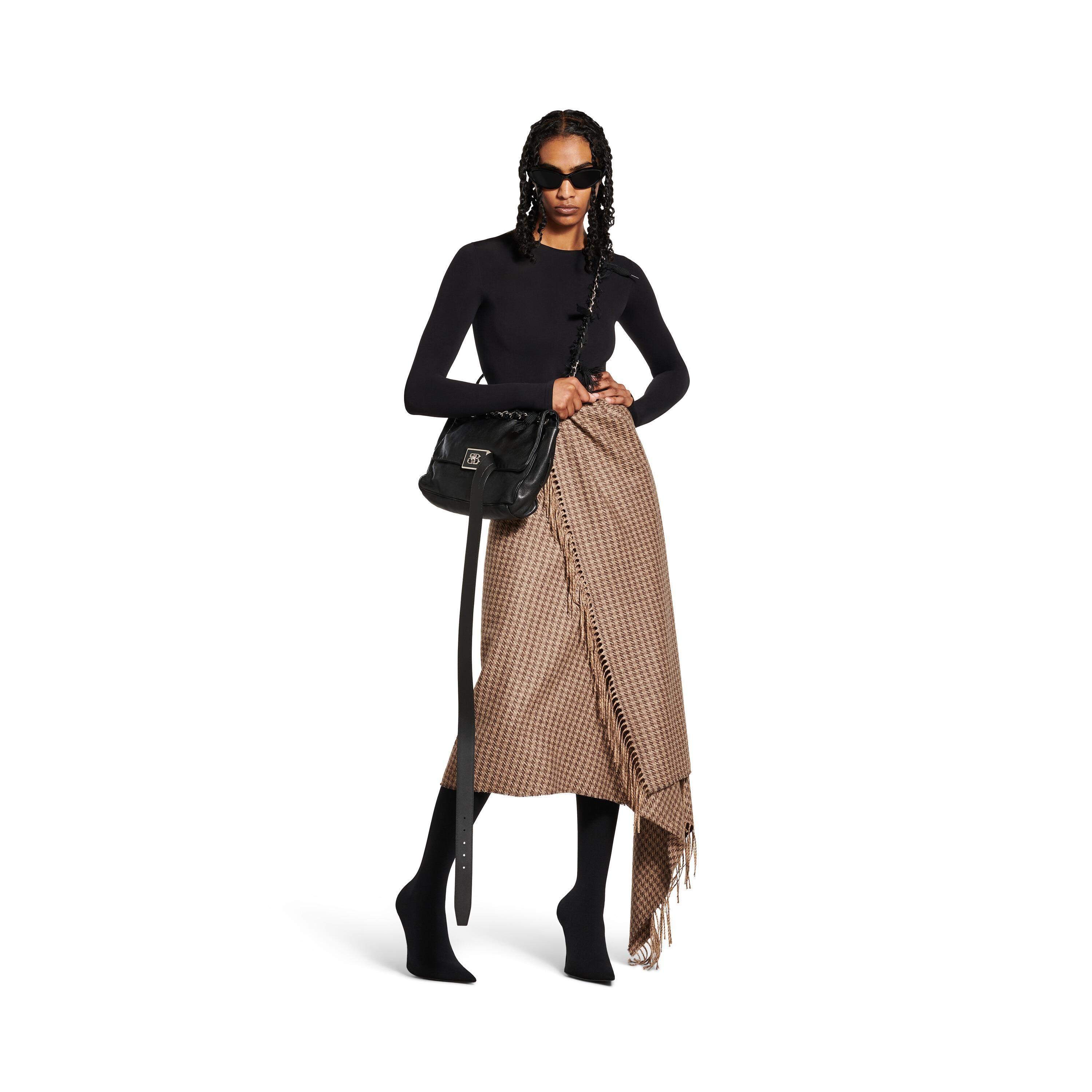 Women's Scarf Skirt  in Brown product image