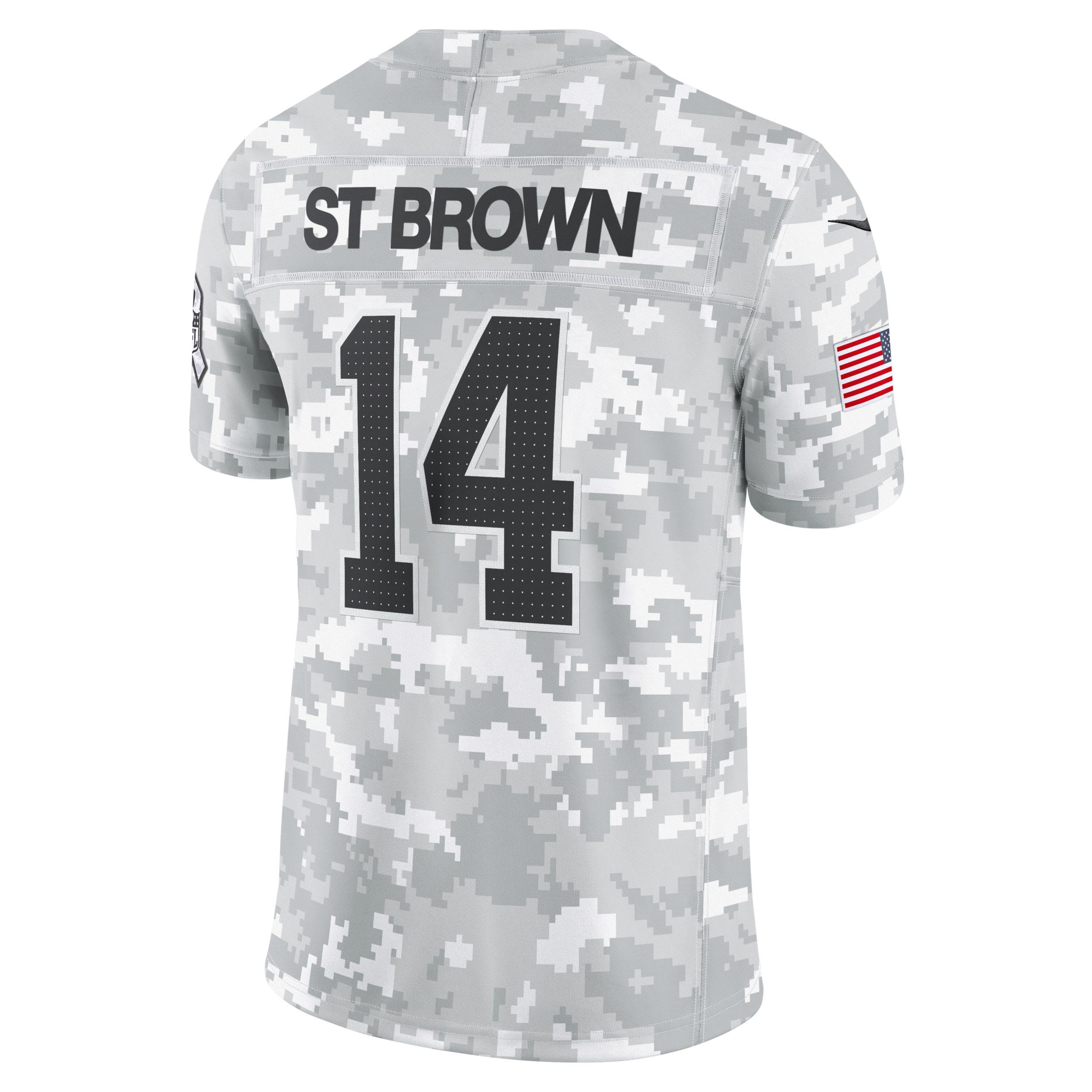 Amon-Ra St. Brown Detroit Lions Salute to Service Nike Mens Dri-FIT NFL Limited Jersey Product Image