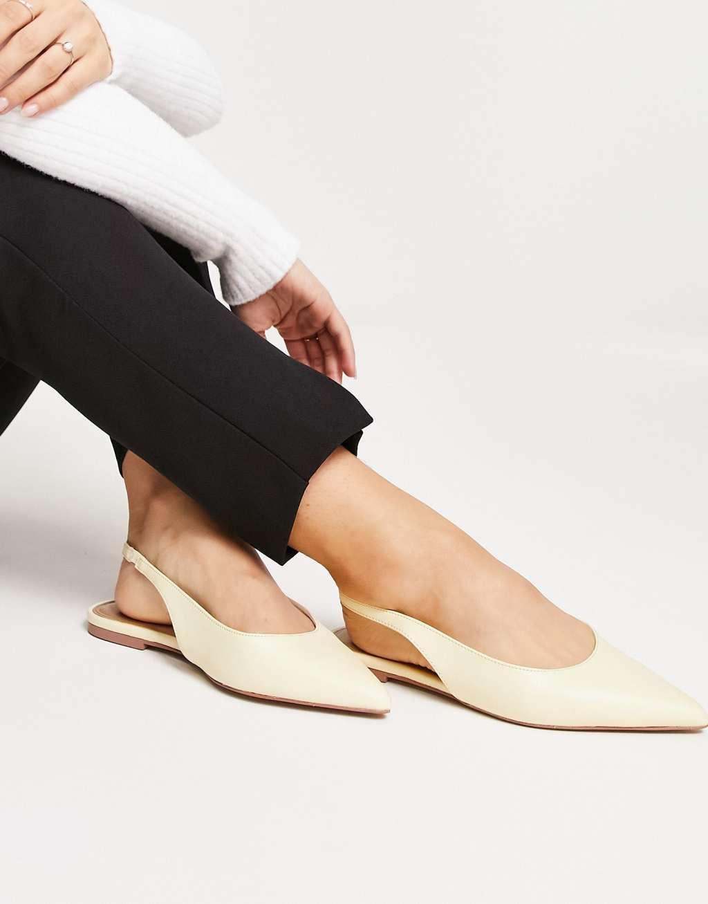 ASOS DESIGN Lala slingback ballet flats Product Image