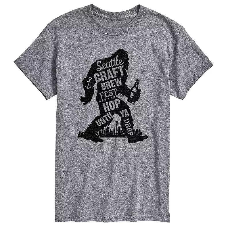 Big & Tall Seattle Brew Hop Graphic Tee, Mens Product Image