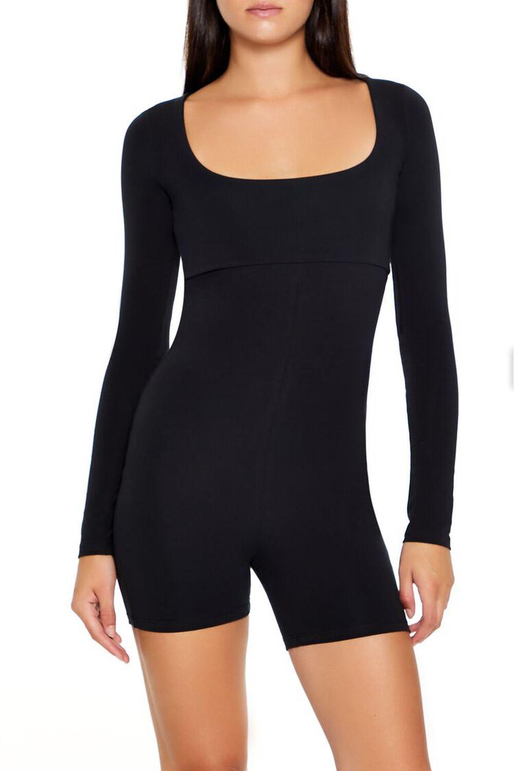 Fitted Long-Sleeve Romper | Forever 21 Product Image