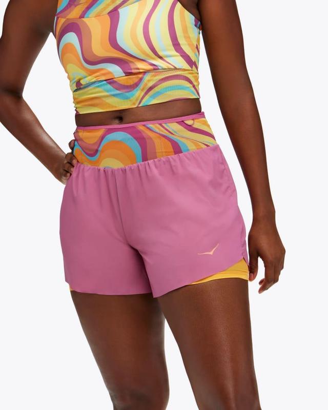 HOKA Womens Skyglide Short in Outer Space, Size Medium Product Image