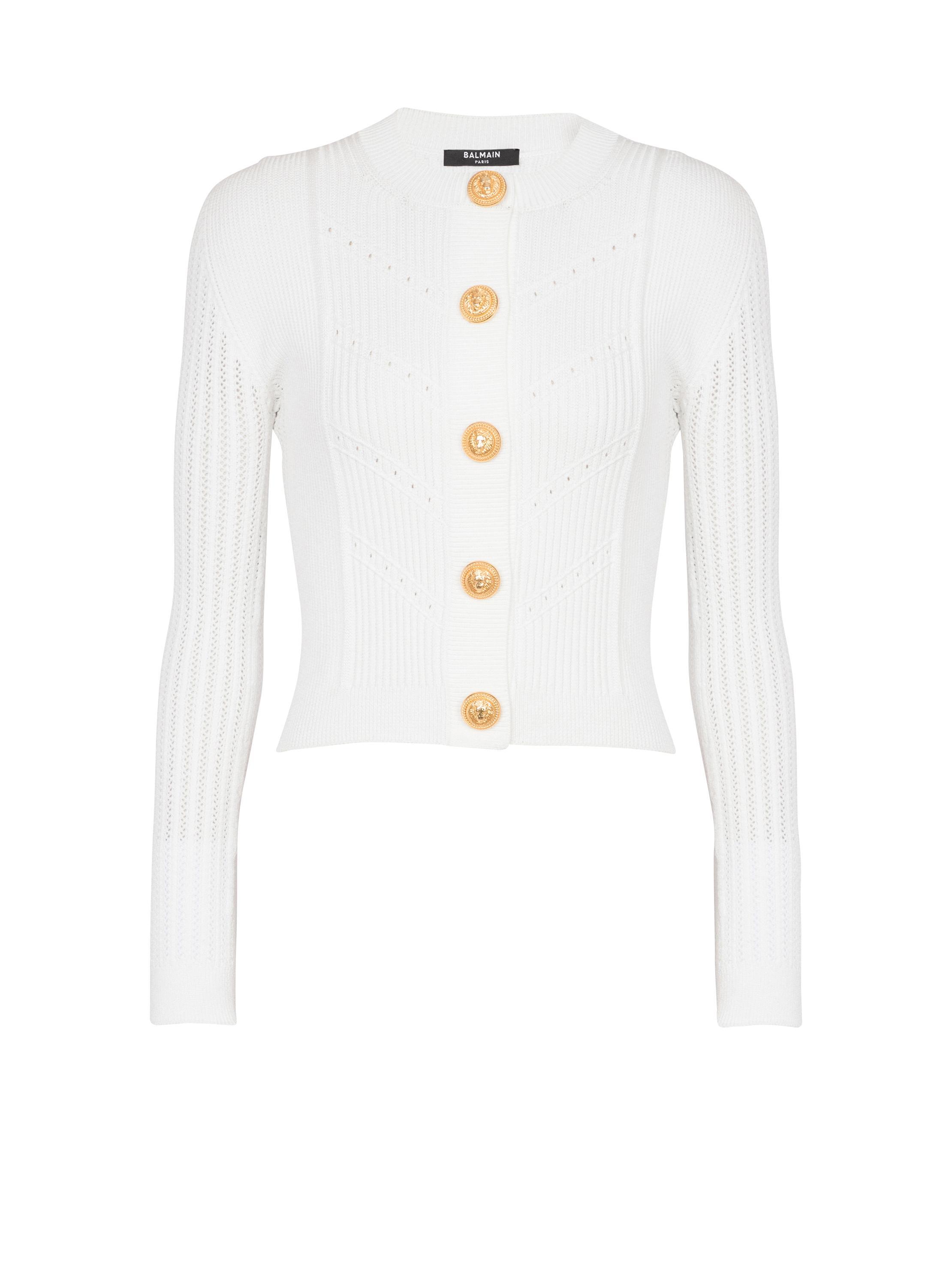 Cropped knit cardigan Product Image