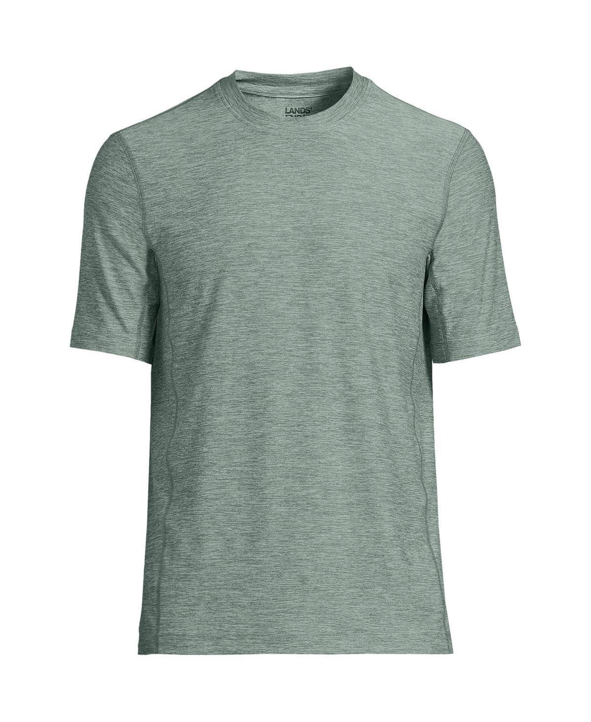 Mens Lands End Short Sleeve Performance Hybrid Crewneck Tee Product Image