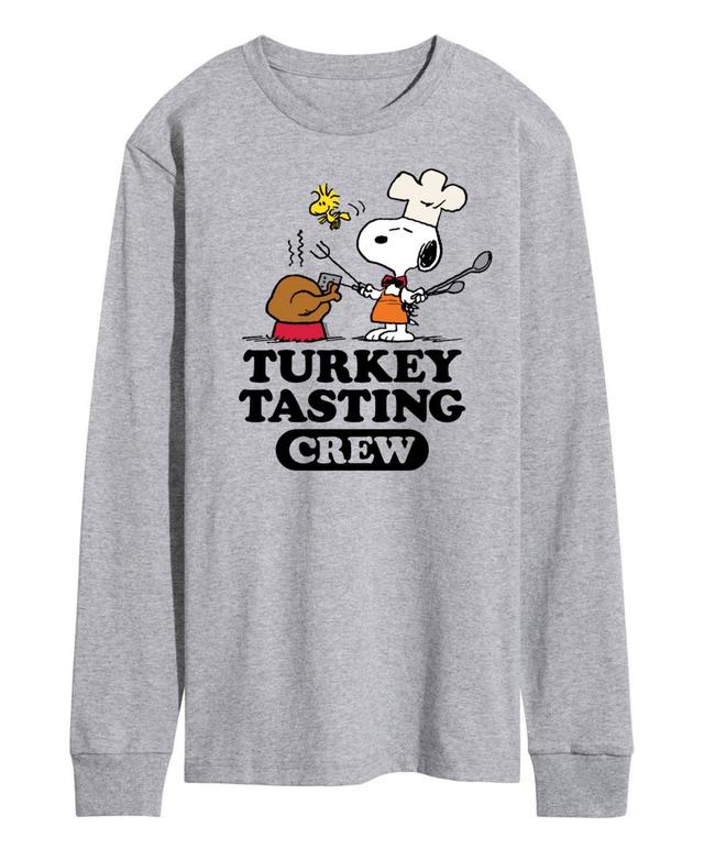 Airwaves Mens Peanuts Turkey Tasting Crew Long Sleeve T-shirt Product Image