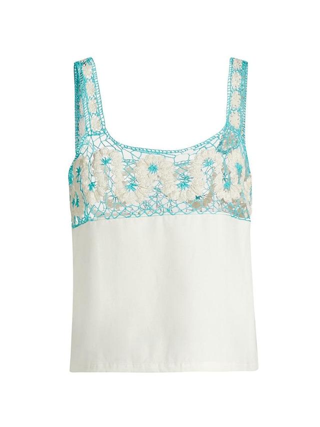 Womens Ripple Lace Tank Product Image