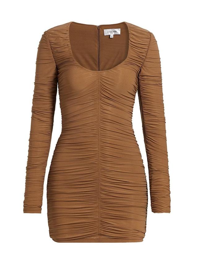 Womens Julisa Ruched Long-Sleeve Minidress Product Image