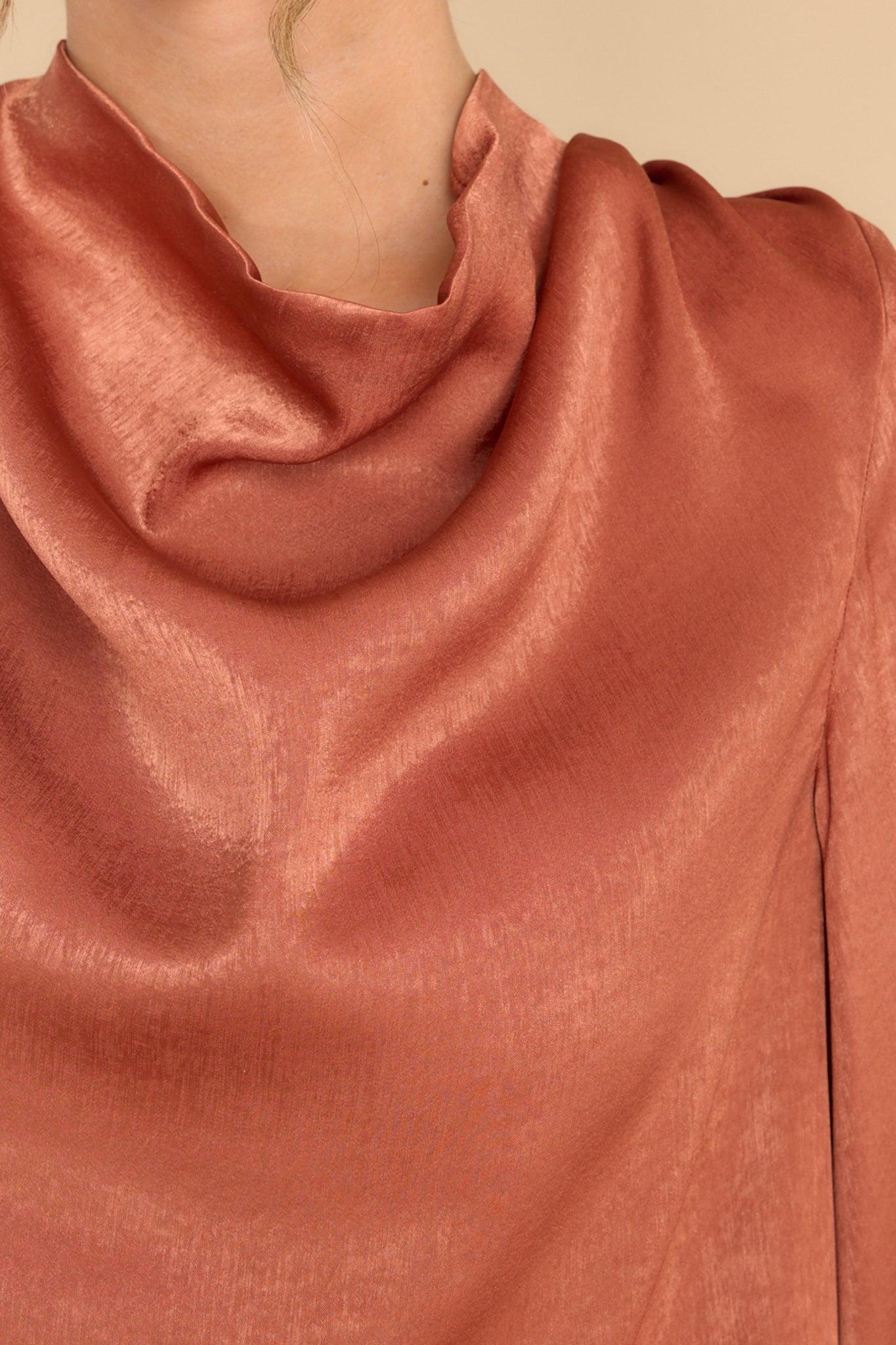 Aura It's My Moment Terracotta Top Orange Product Image