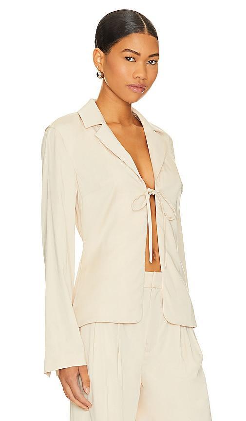 LPA Franca Tie Front Blazer Top Size M. Product Image