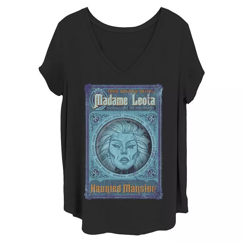 Disneys The Haunted Mansion Womens Madame Leota Poster V-Neck Tee, Girls Product Image