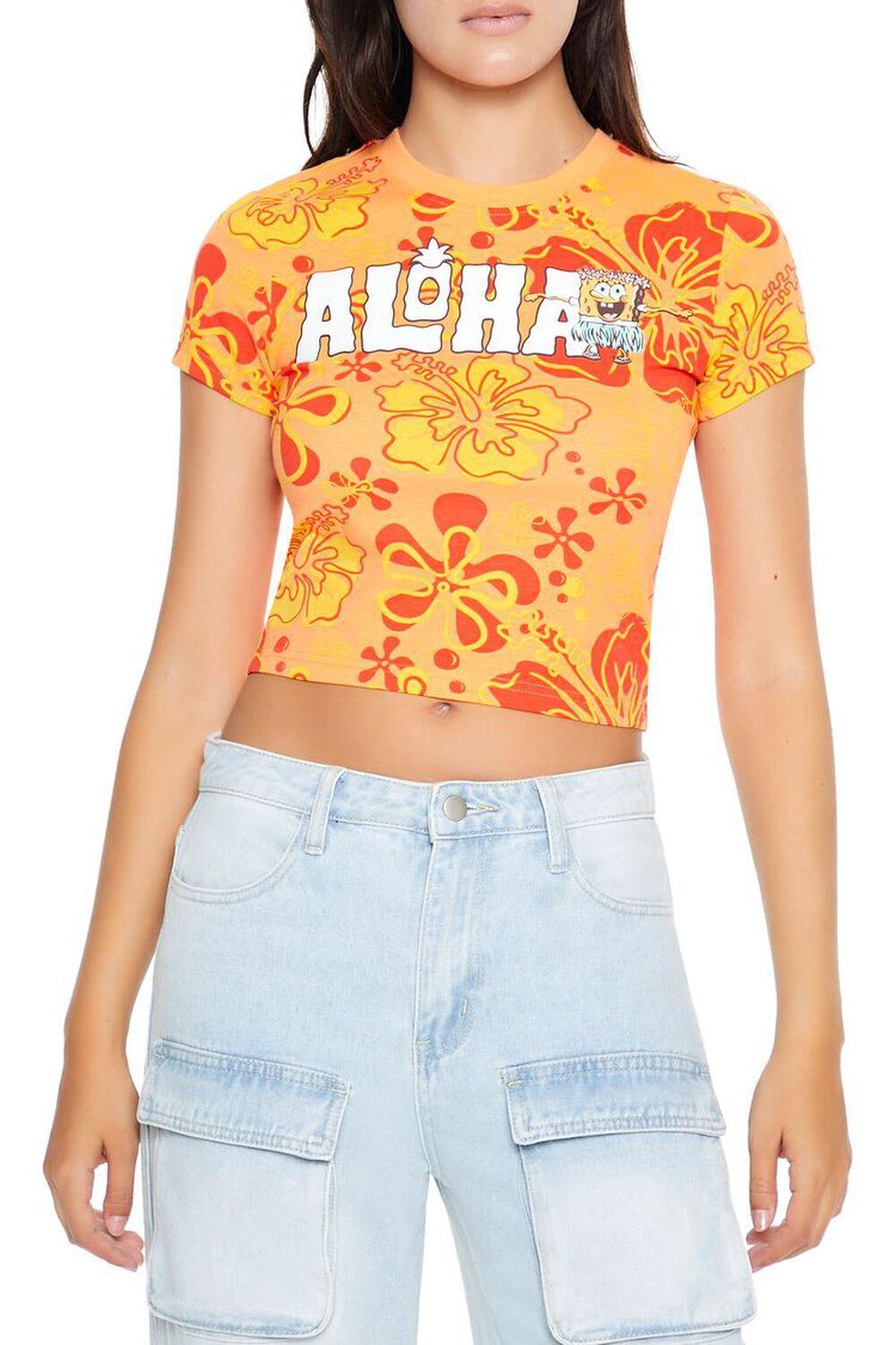 Aloha SpongeBob SquarePants Tee | Forever 21 Product Image