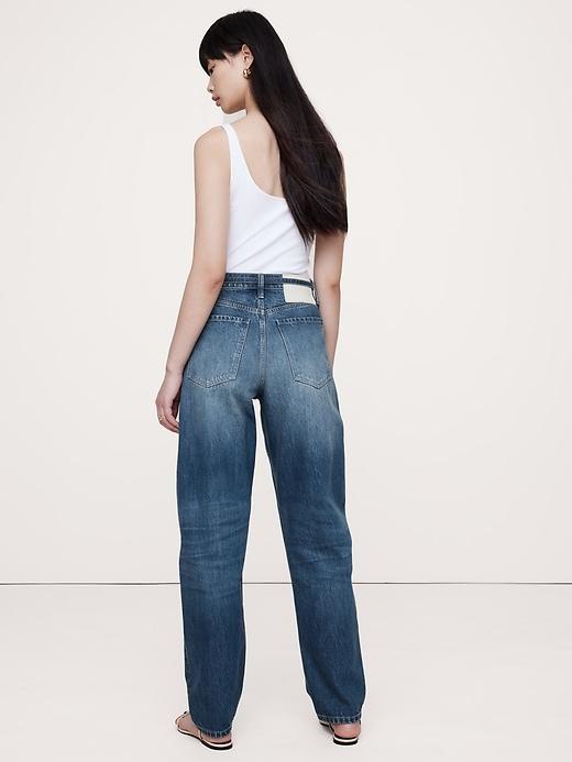 High-Rise Rigid Bow Jean Product Image