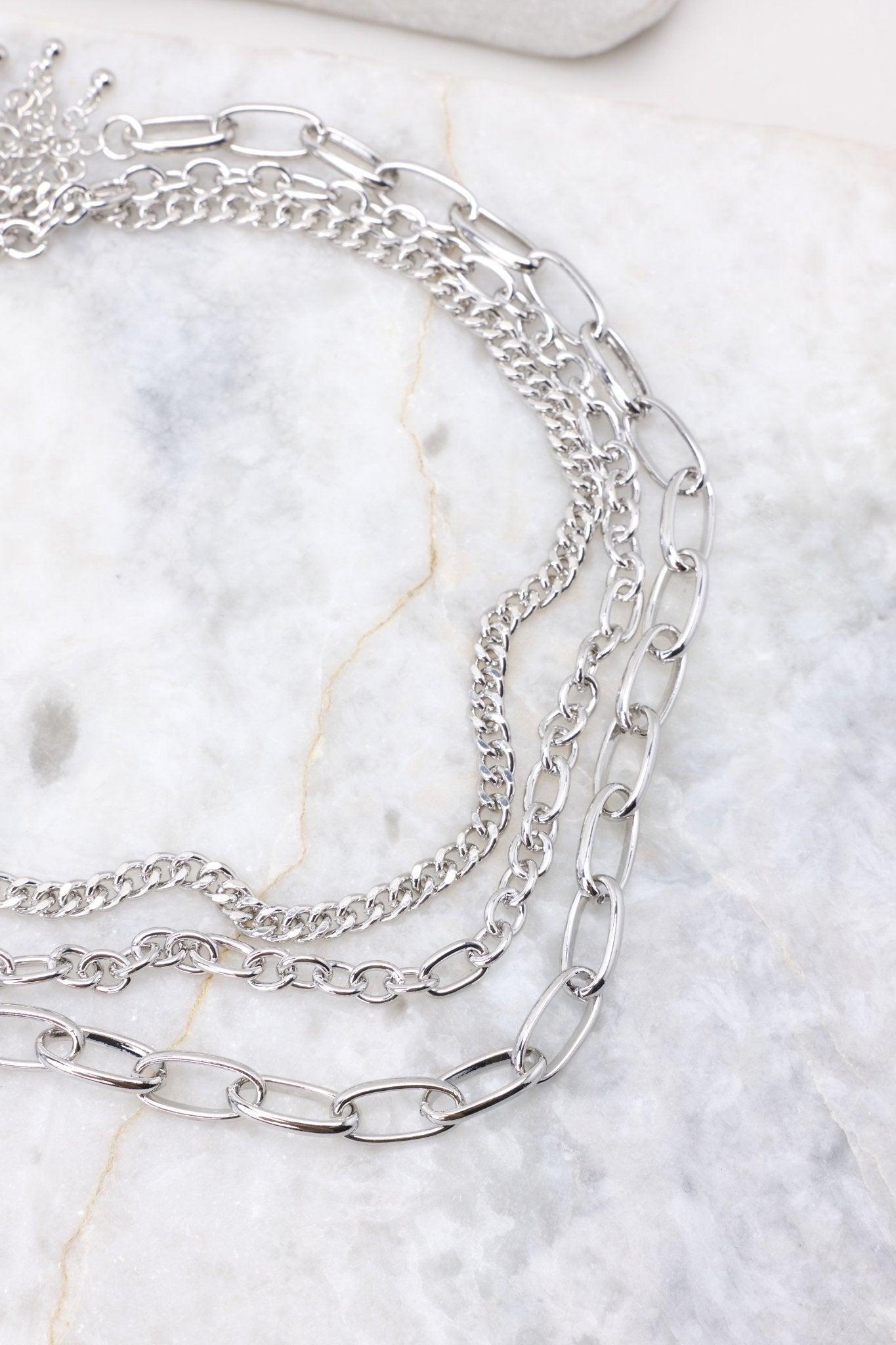 Totally Magical Silver Layered Necklace Product Image