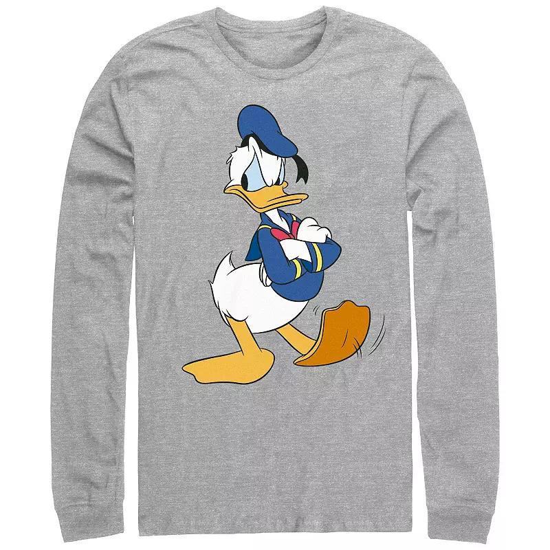 Mens Donald Duck Angry Tapping Foot Graphic Tee Athletic Grey Product Image